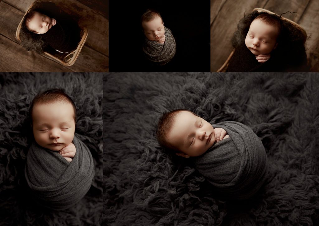 Austin Texas Newborn Photographer | Potato Wrapped Newborn Photos